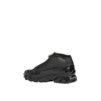 Sneakers Arthur en nylon et cuir velours avec mesh - Noir & Blanc