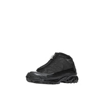 Sneakers Arthur en nylon et cuir velours avec mesh - Noir & Blanc