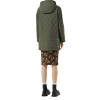 Manteau à capuche thermorégulé matelassé - Vert peuplier