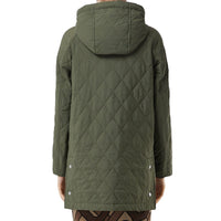 Manteau à capuche thermorégulé matelassé - Vert peuplier