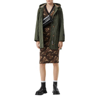 Manteau à capuche thermorégulé matelassé - Vert peuplier