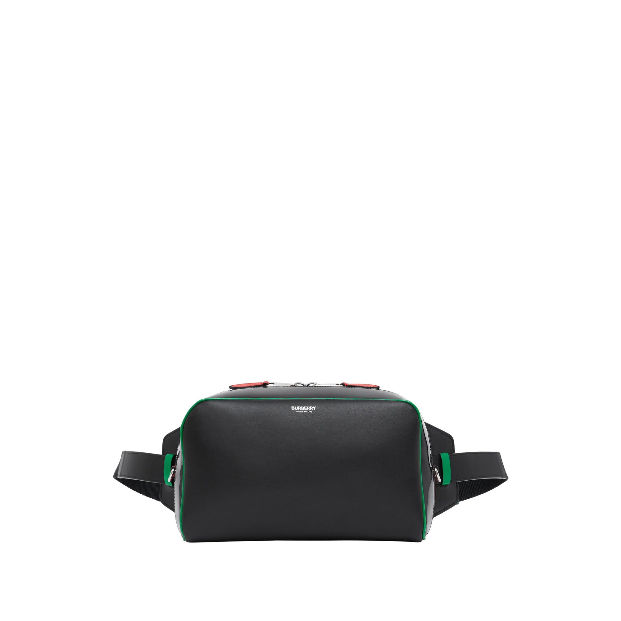 Sac banane Cube en cuir et vinyle - Noir