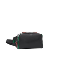 Sac banane Cube en cuir et vinyle - Noir