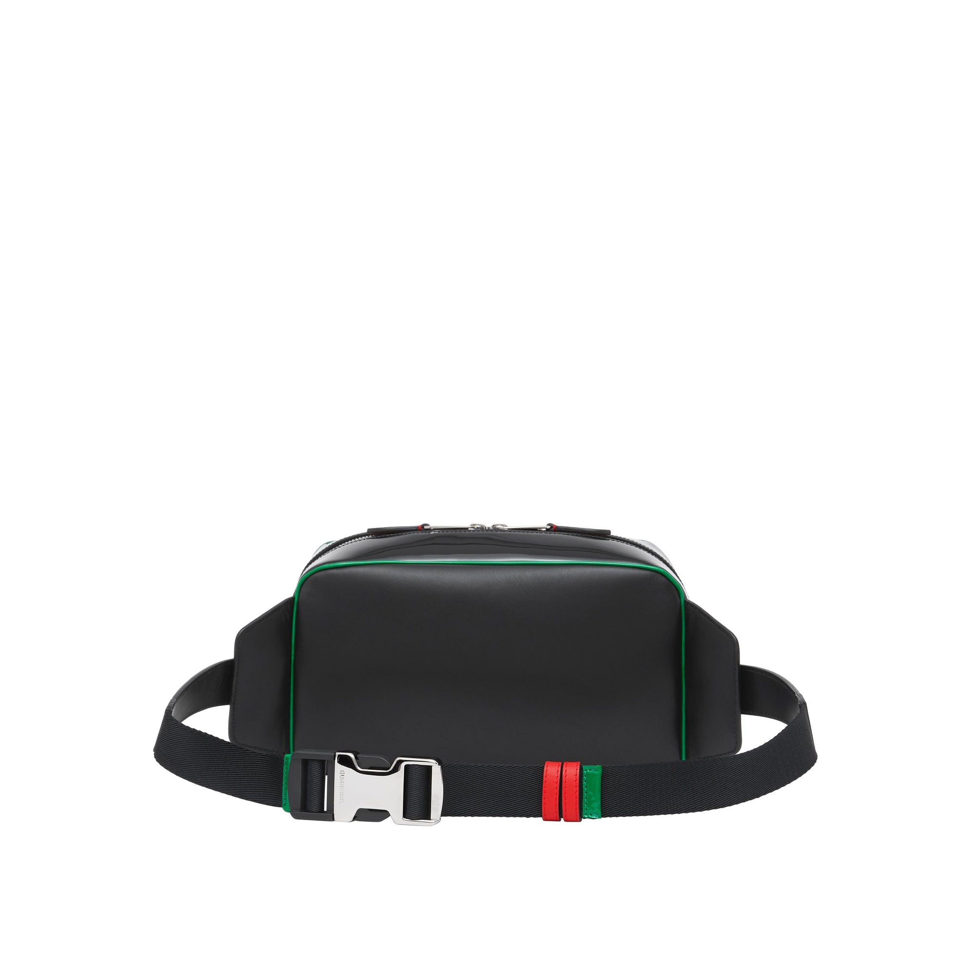 Sac banane Cube en cuir et vinyle - Noir