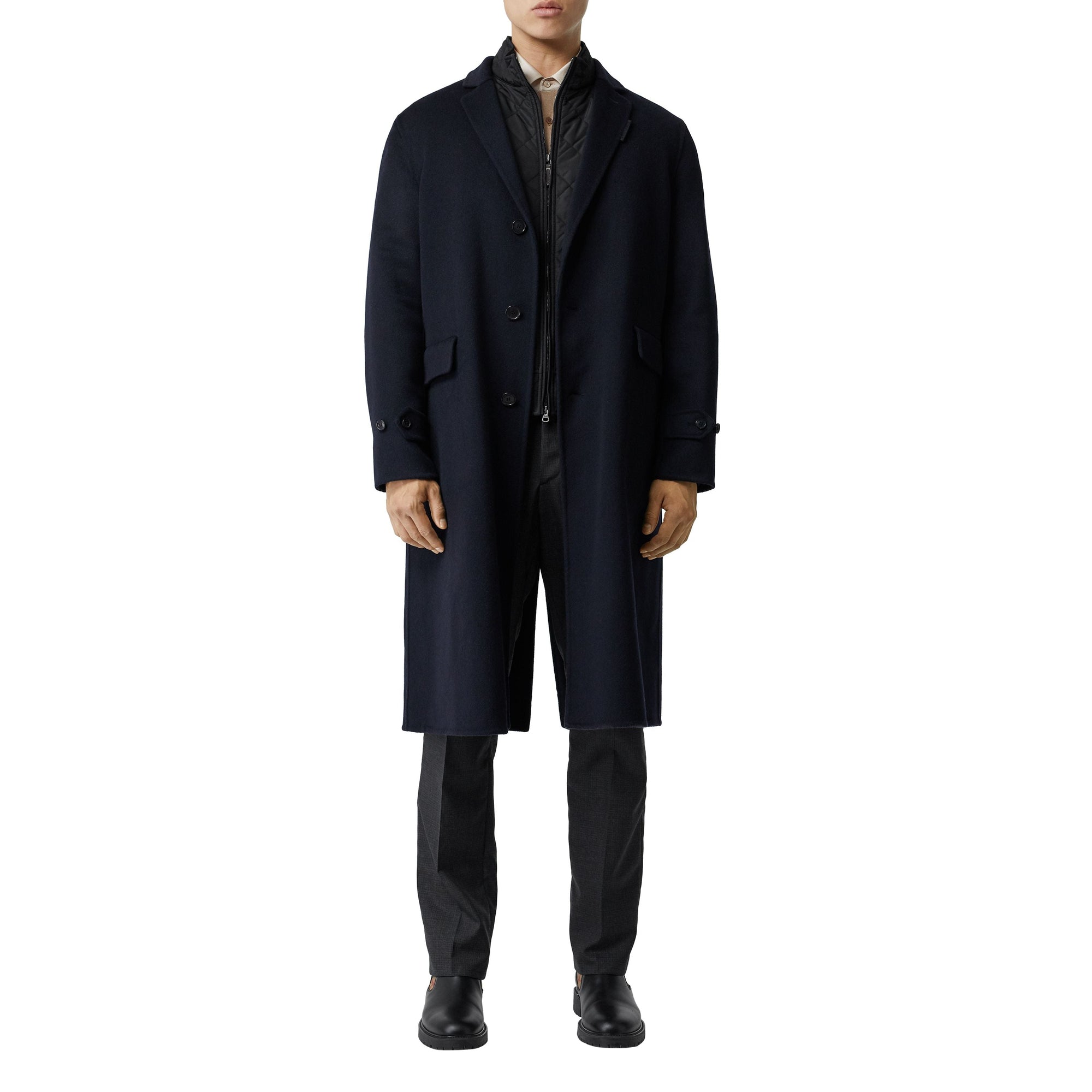 Manteau long en cachemire - Marine