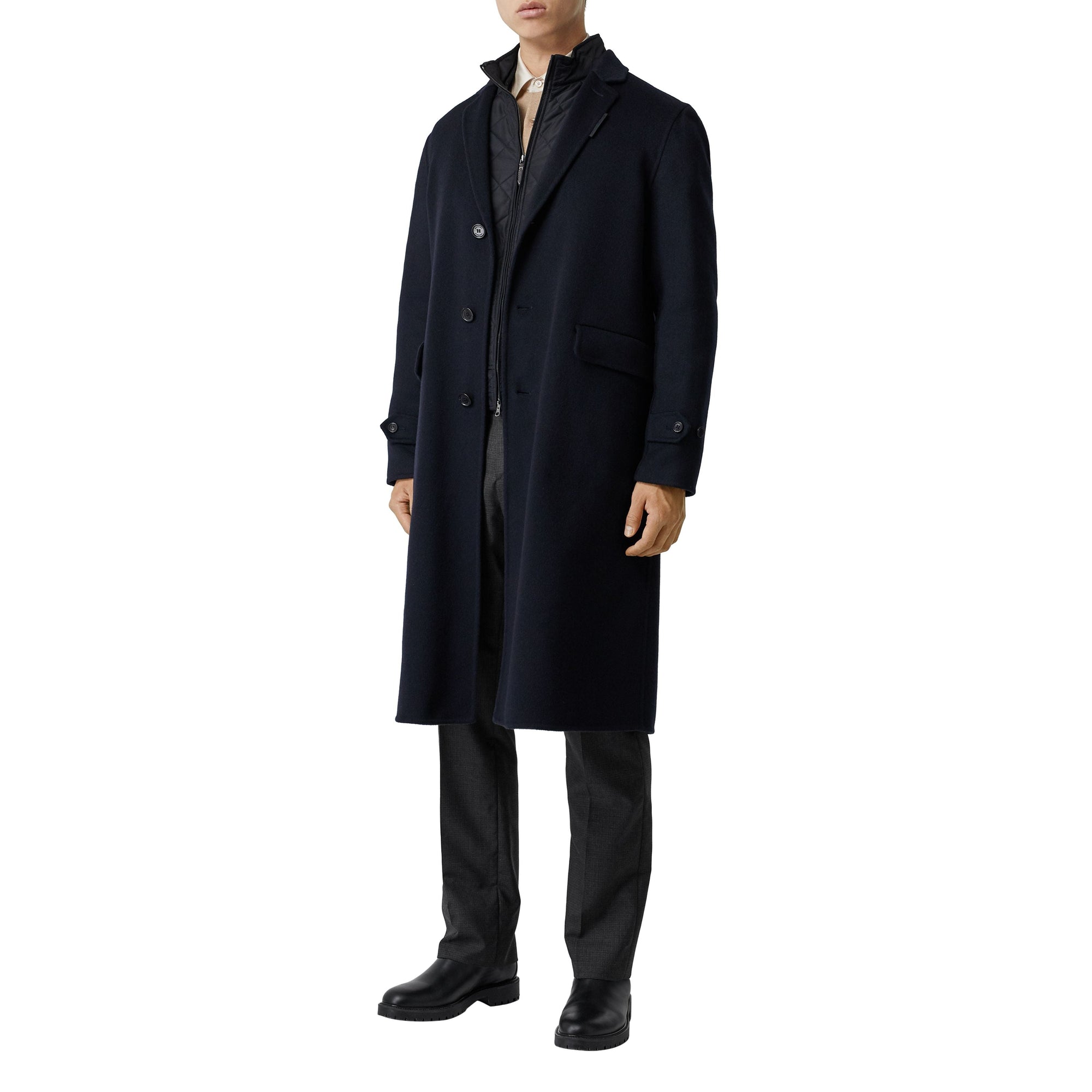 Manteau long en cachemire - Marine
