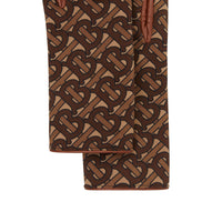 Gants en cuir d'agneau doublés en cachemire monogram - Brun bride