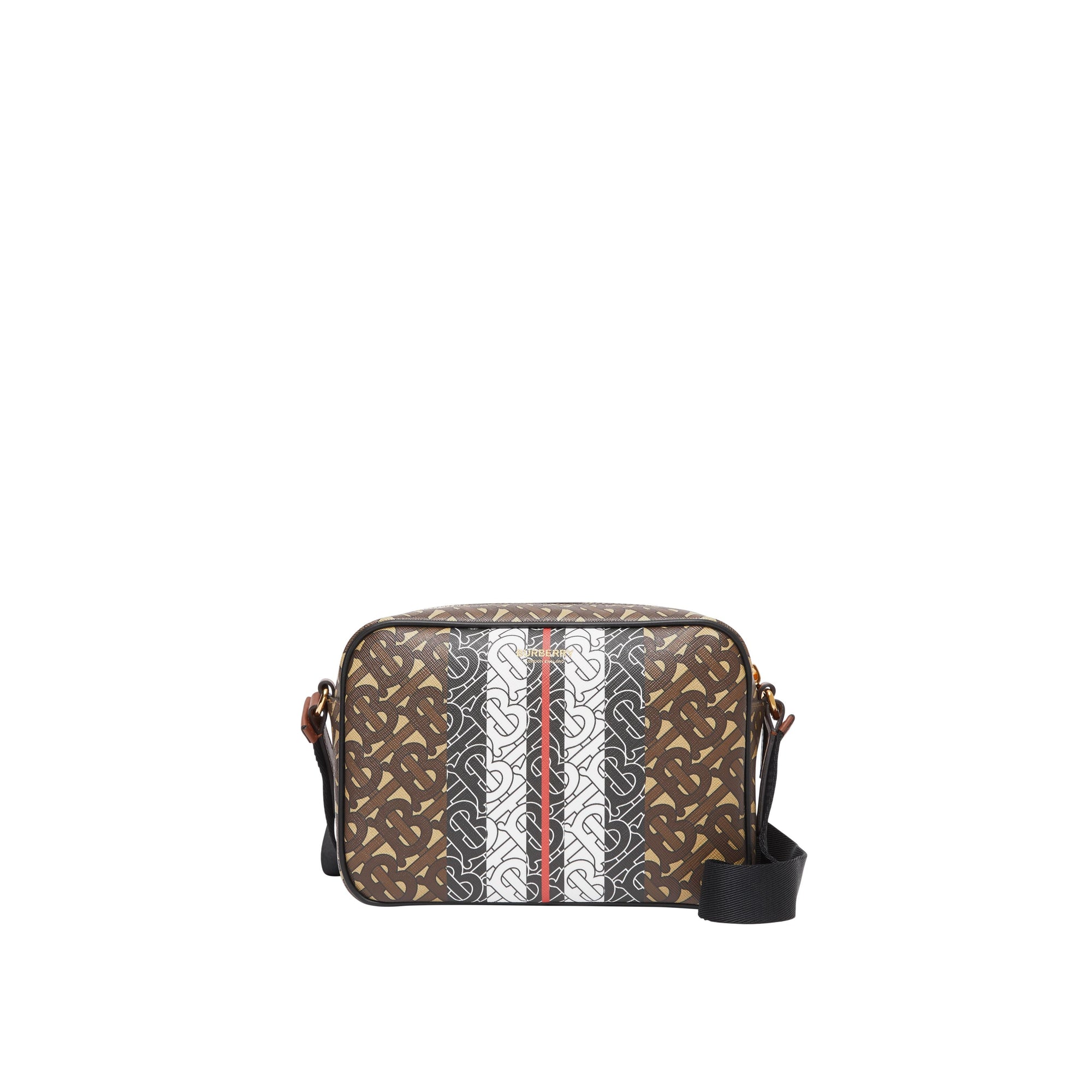 BRIDLE BROWN Sac à bandoulière en toile écologique rayé Monogram