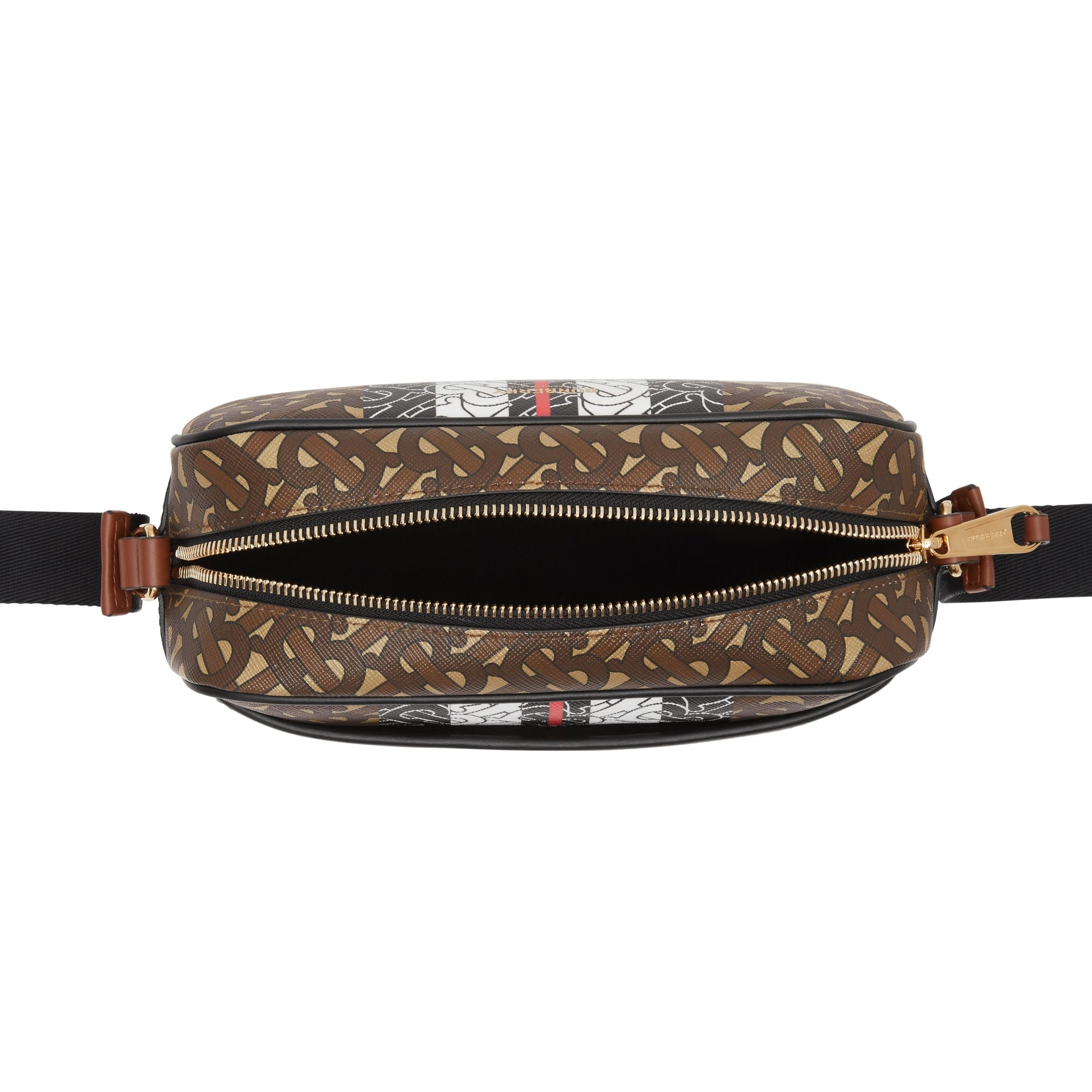 BRIDLE BROWN Sac à bandoulière en toile écologique rayé Monogram