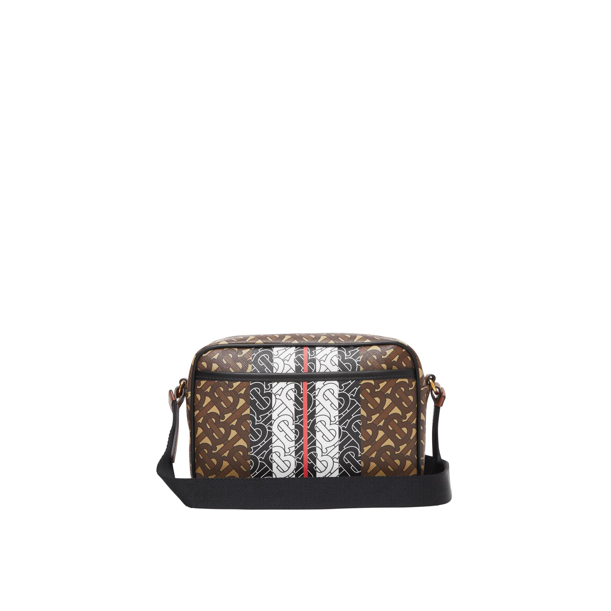 BRIDLE BROWN Sac à bandoulière en toile écologique rayé Monogram