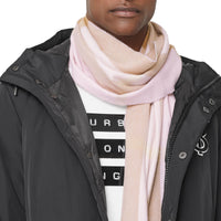 Écharpe en cachemire check - Rose albâtre