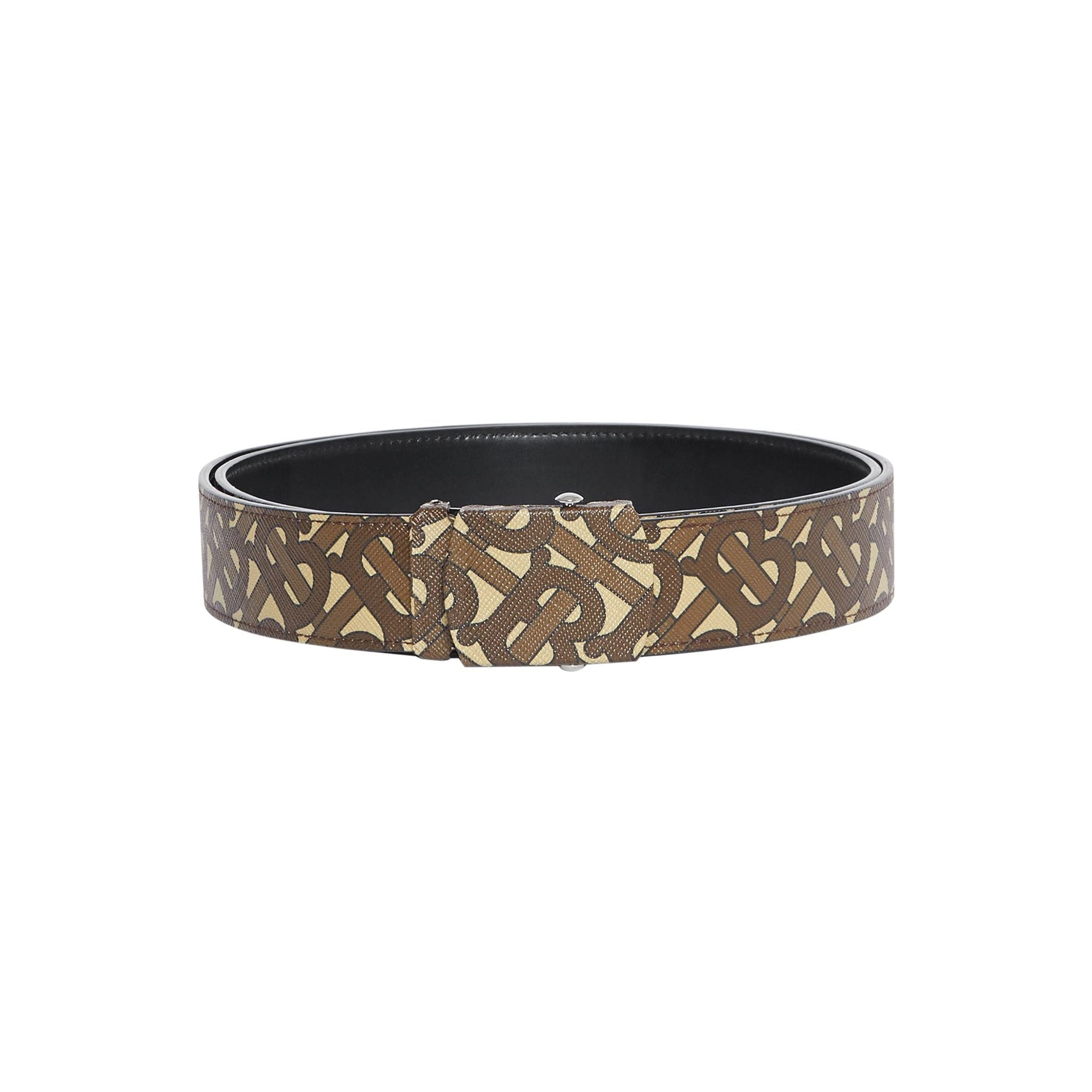 Ceinture en toile écologique monogram - Brun bride