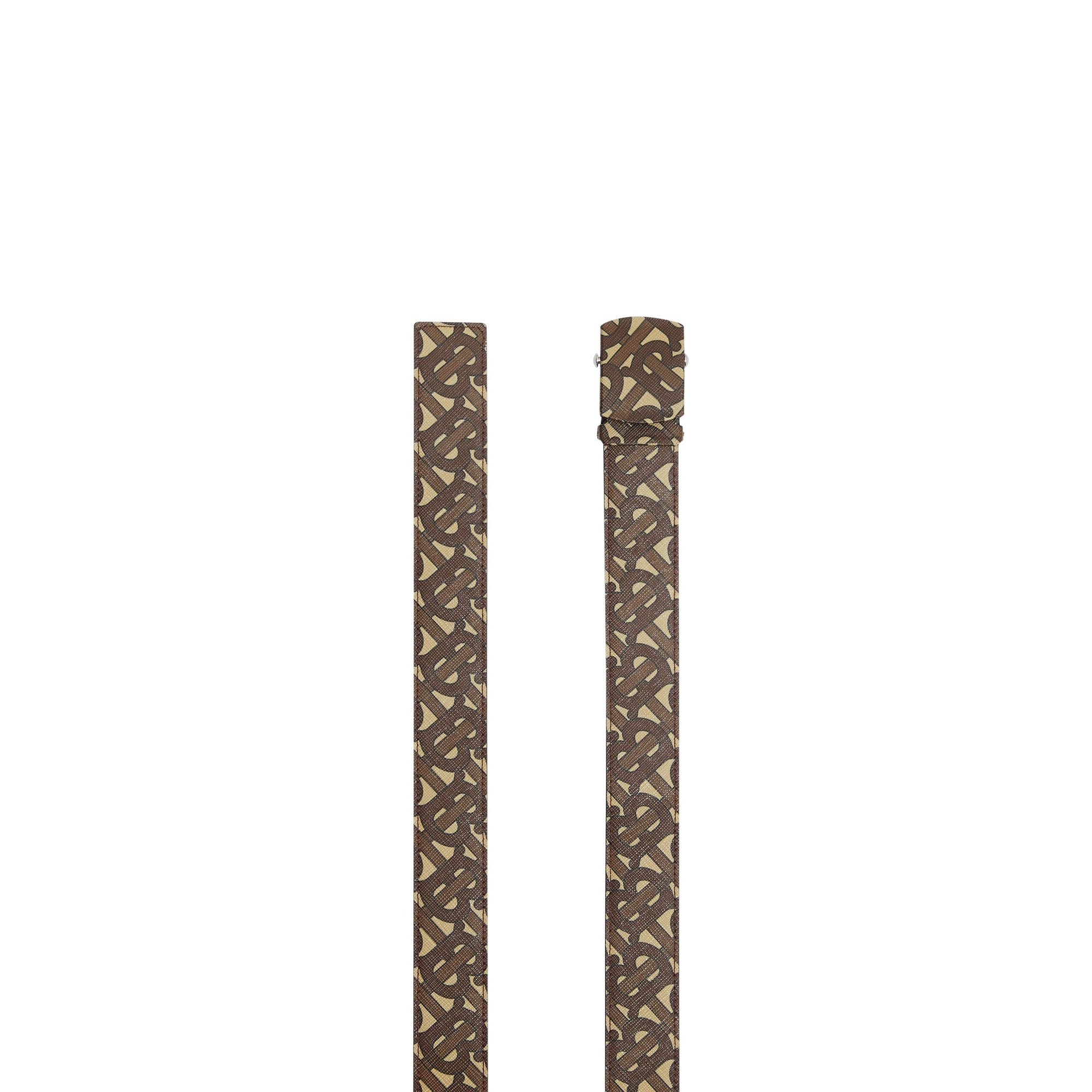 BRIDLE BROWN Ceinture en toile écologique Monogram