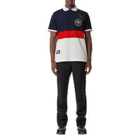 Polo en piqué de coton avec logo - Marine