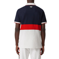 Polo en piqué de coton avec logo - Marine