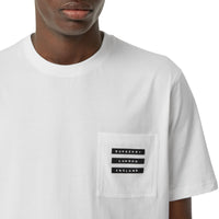 WHITE T-shirt en coton à imprimé ruban adhésif