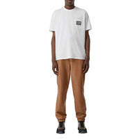 WHITE T-shirt en coton à imprimé ruban adhésif