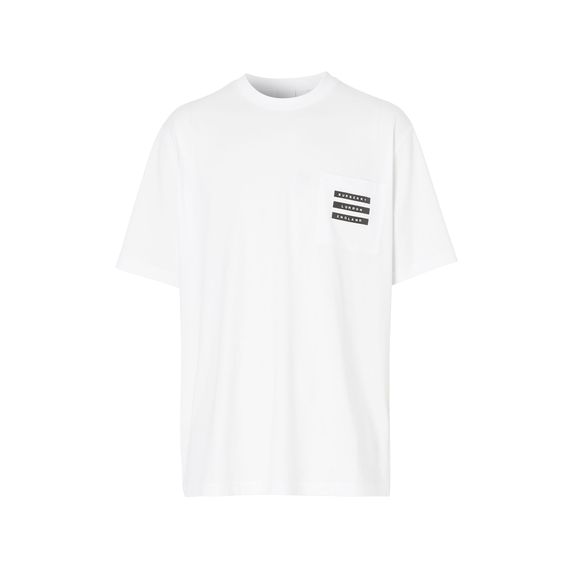 WHITE T-shirt en coton à imprimé ruban adhésif