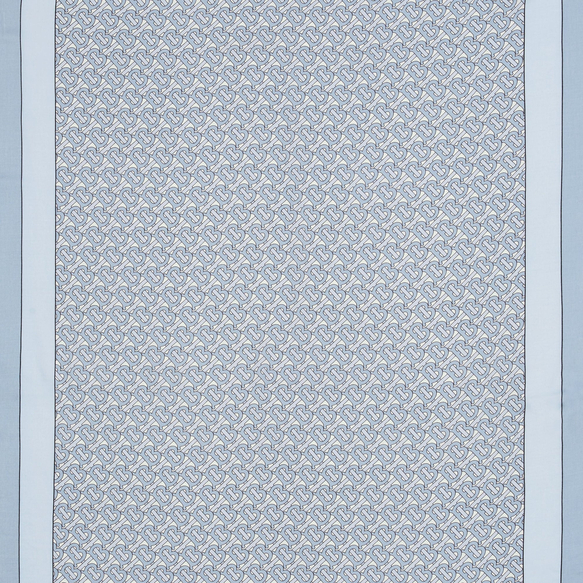 Écharpe légère en cachemire monogram - Bleu clair