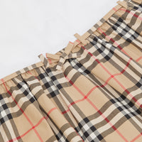 WHITE Robe en coton avec Vintage check