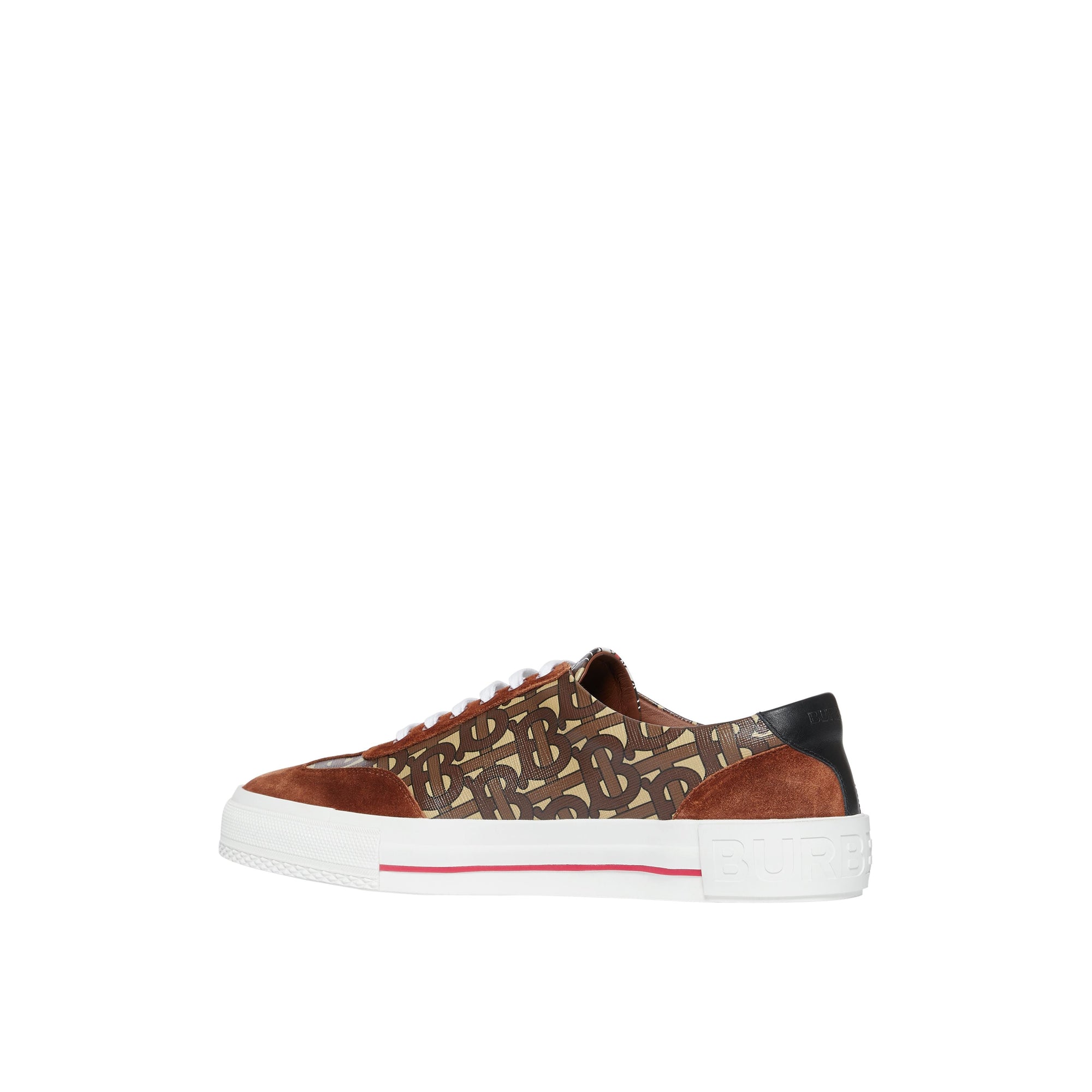 BRIDLE BROWN Sneakers à rayures Monogram avec cuir velours