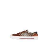 BRIDLE BROWN Sneakers à rayures Monogram avec cuir velours