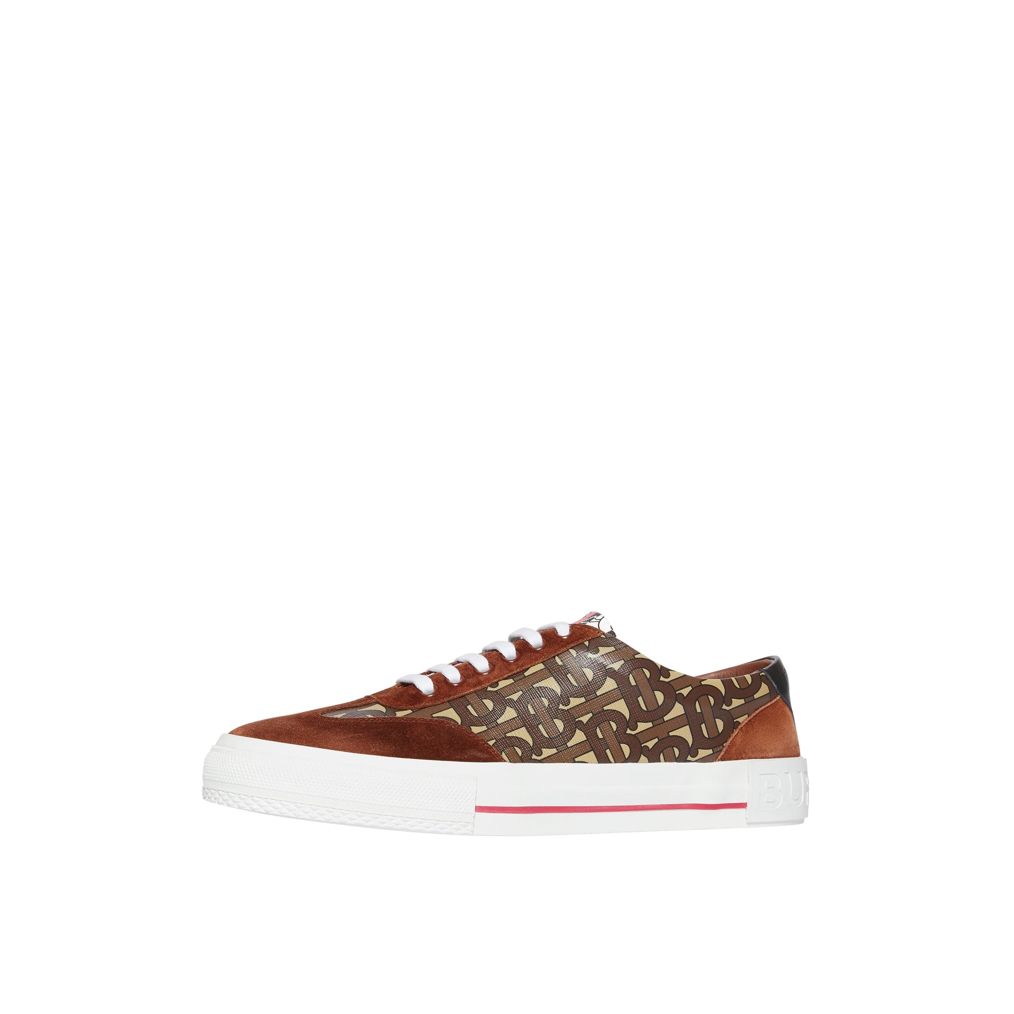 BRIDLE BROWN Sneakers à rayures Monogram avec cuir velours