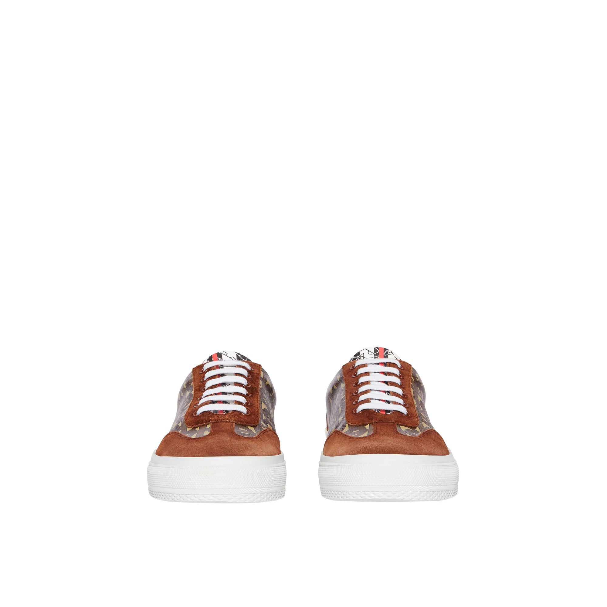 BRIDLE BROWN Sneakers à rayures Monogram avec cuir velours