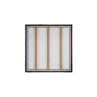 LIGHT BLUE Grand carré en laine et soie Monogram avec rayures iconiques