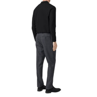 BLACK Polo à manches longues en piqué de coton Monogram