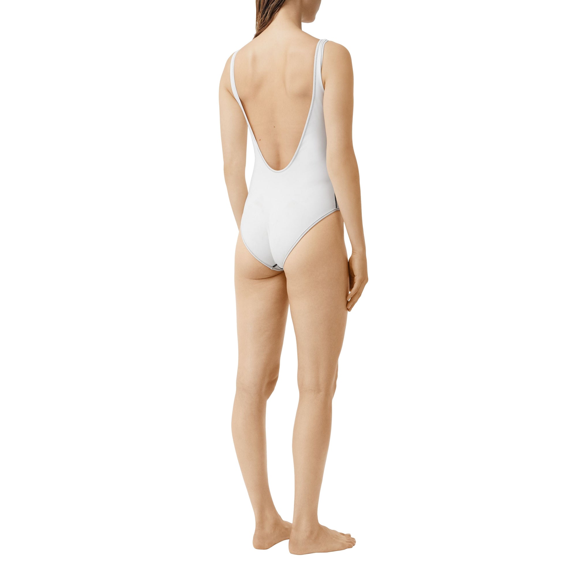 Maillot de bain à logo - Blanc