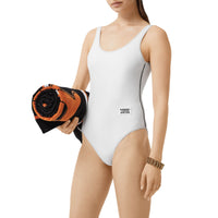Maillot de bain à logo - Blanc