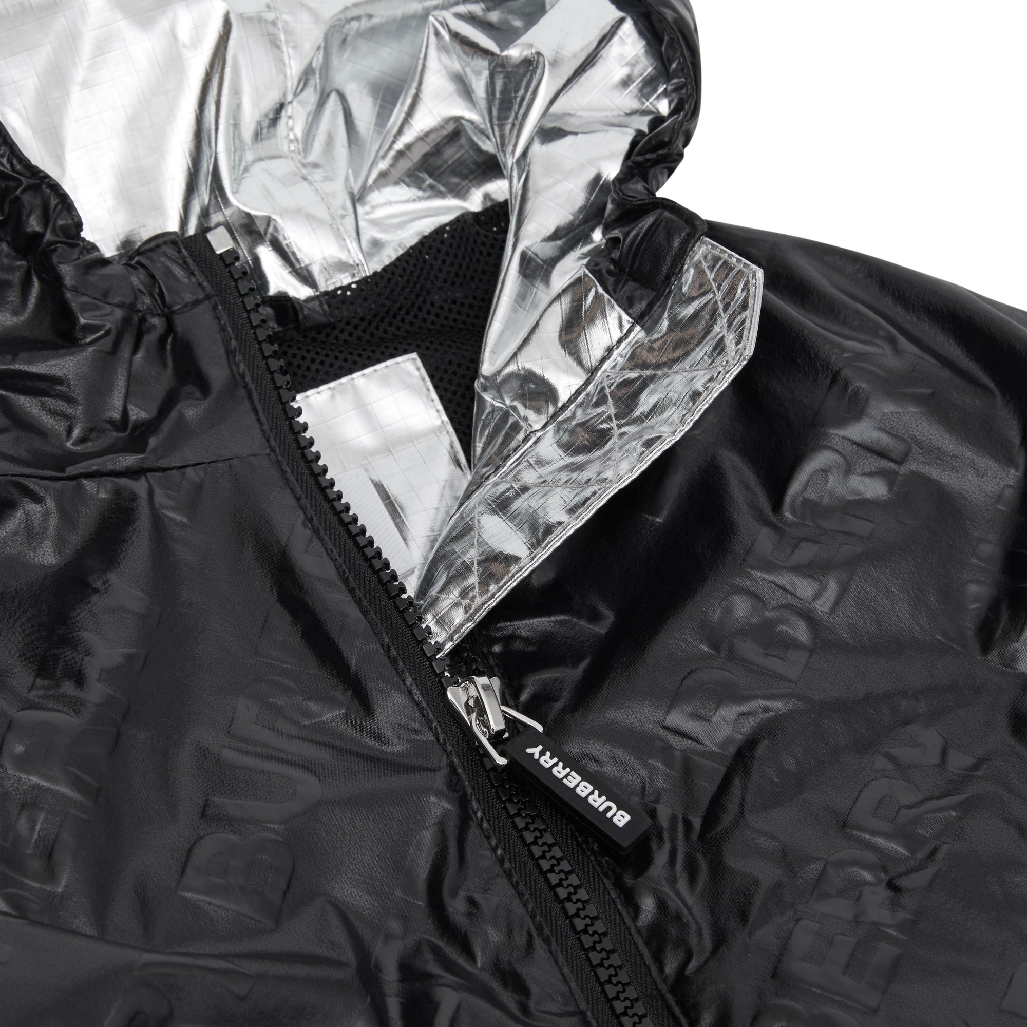 Veste légère à capuche avec logo - Noir