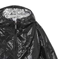 Veste légère à capuche avec logo - Noir