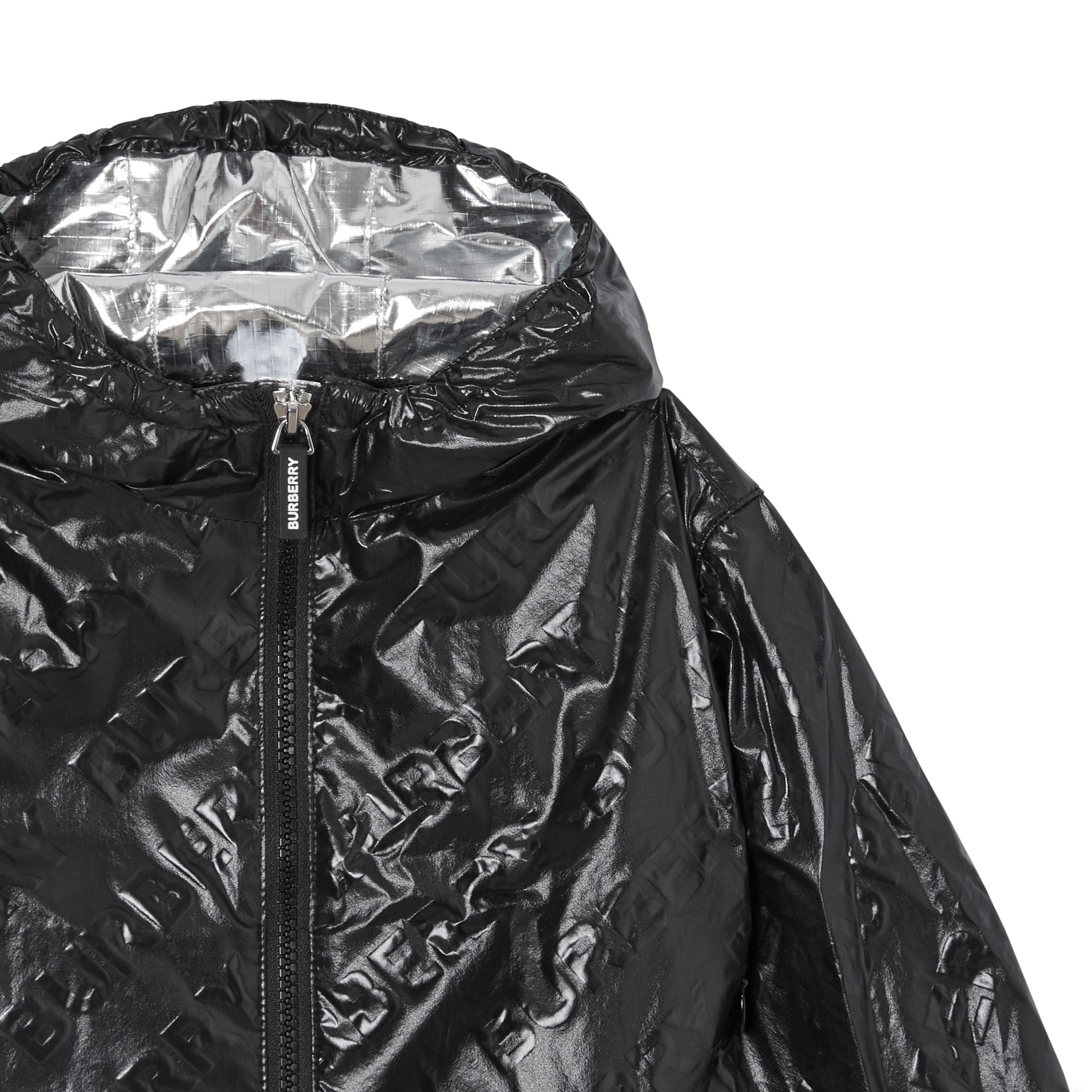 Veste légère à capuche avec logo - Noir