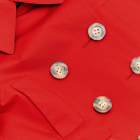 BRIGHT RED Trench à capuche en sergé de coton