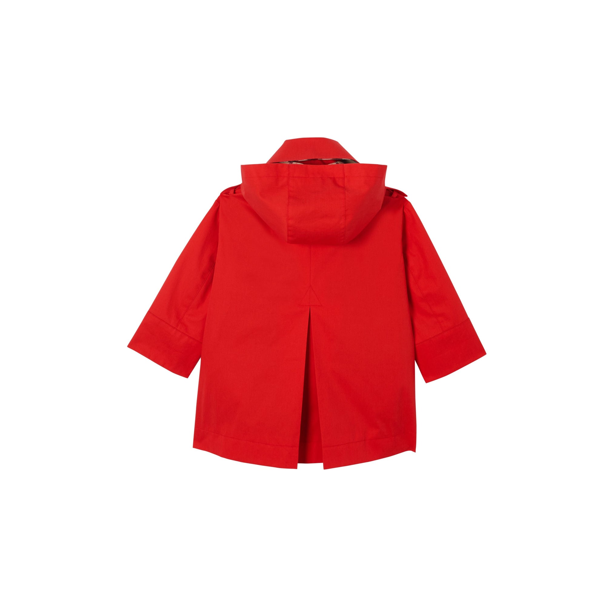 BRIGHT RED Trench à capuche en sergé de coton