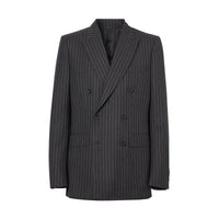 CHARCOAL PATTERN Costume à double boutonnage en laine à fines rayures