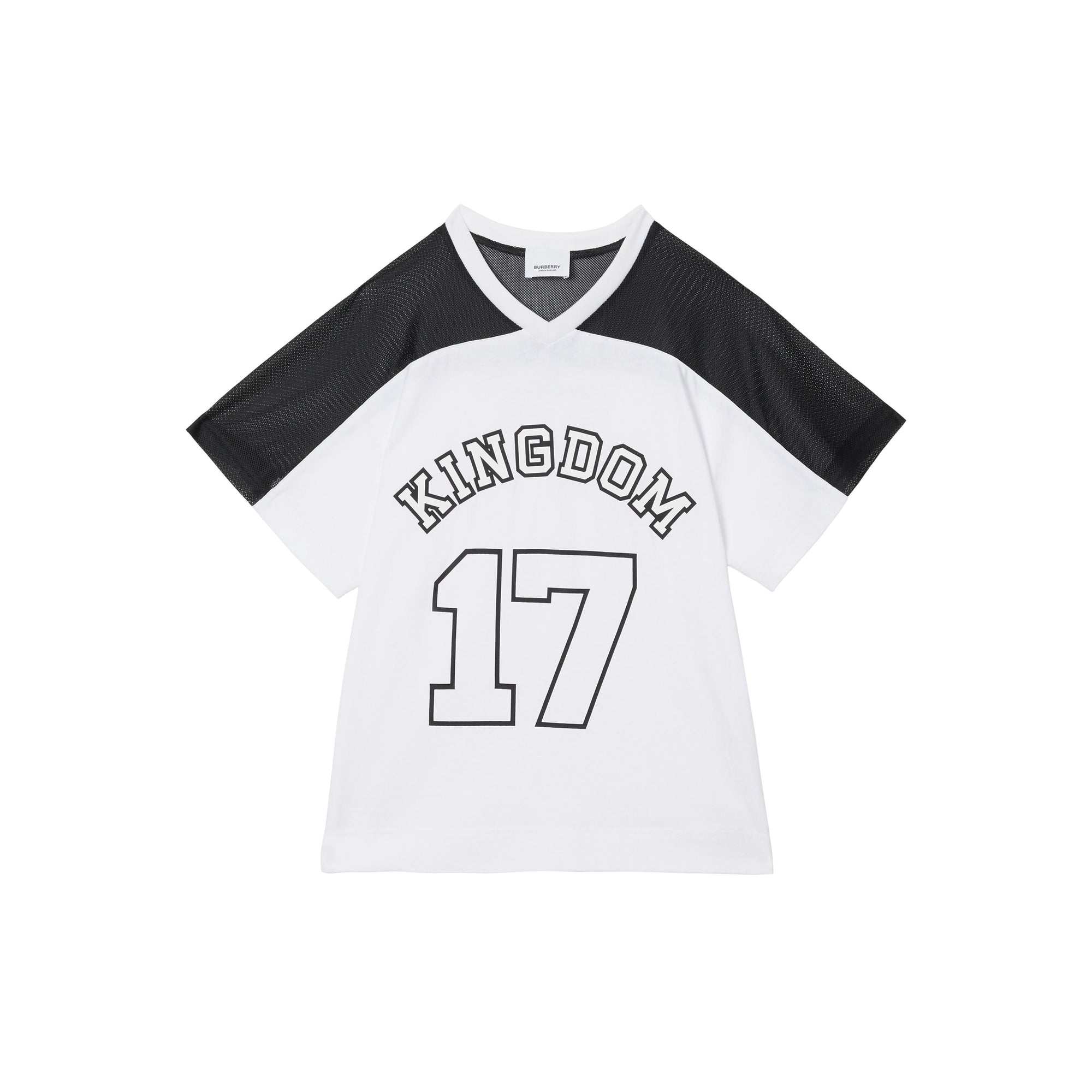 BLACK T-shirt en coton Kingdom avec panneau en mesh