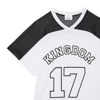 BLACK T-shirt en coton Kingdom avec panneau en mesh