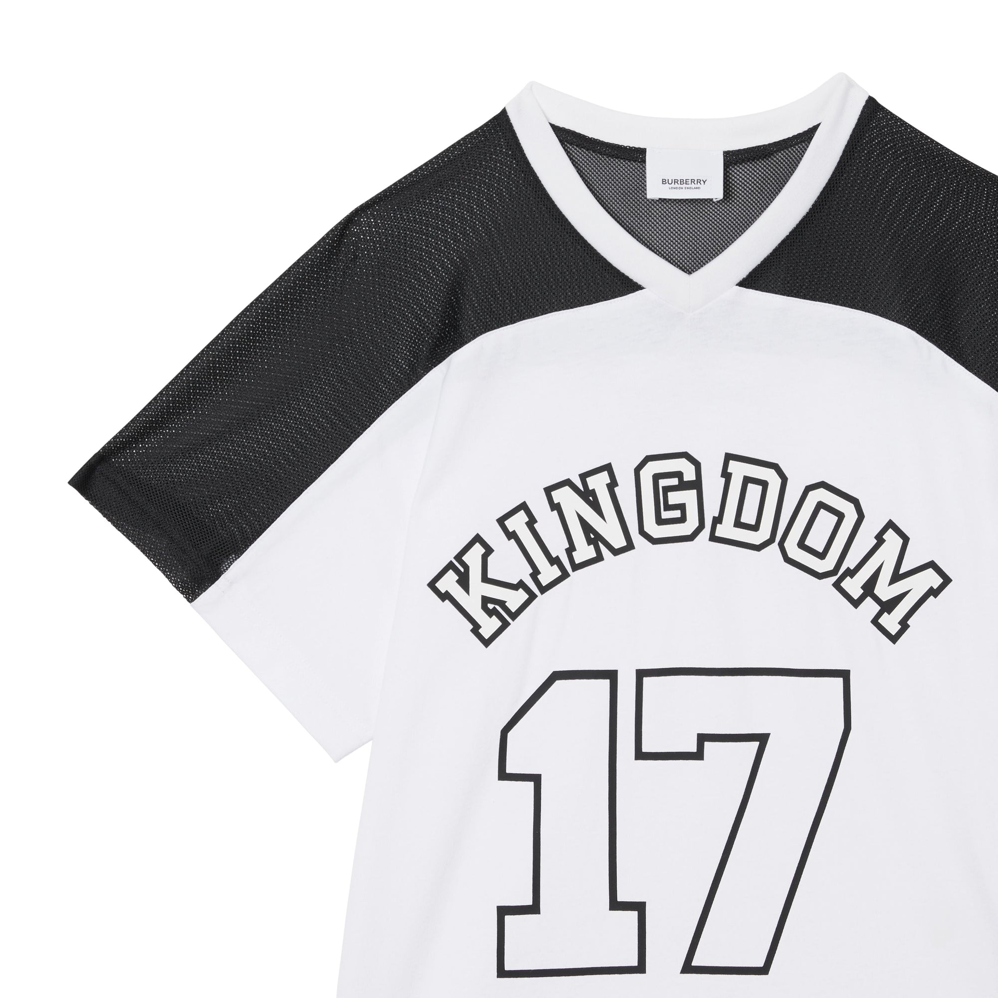 BLACK T-shirt en coton Kingdom avec panneau en mesh