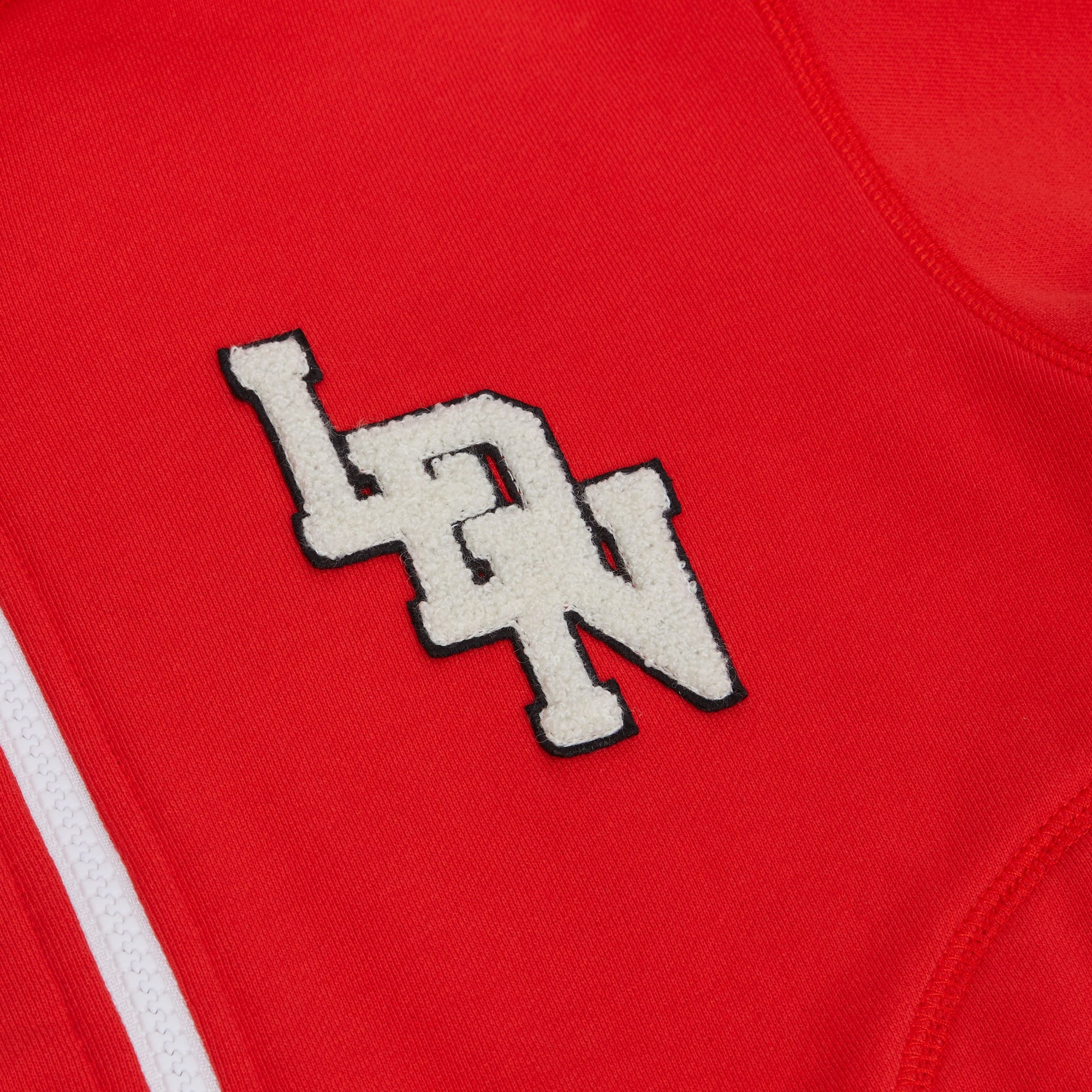 BRIGHT RED Haut à capuche en coton à logo