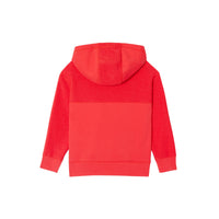 BRIGHT RED Haut à capuche en coton à logo