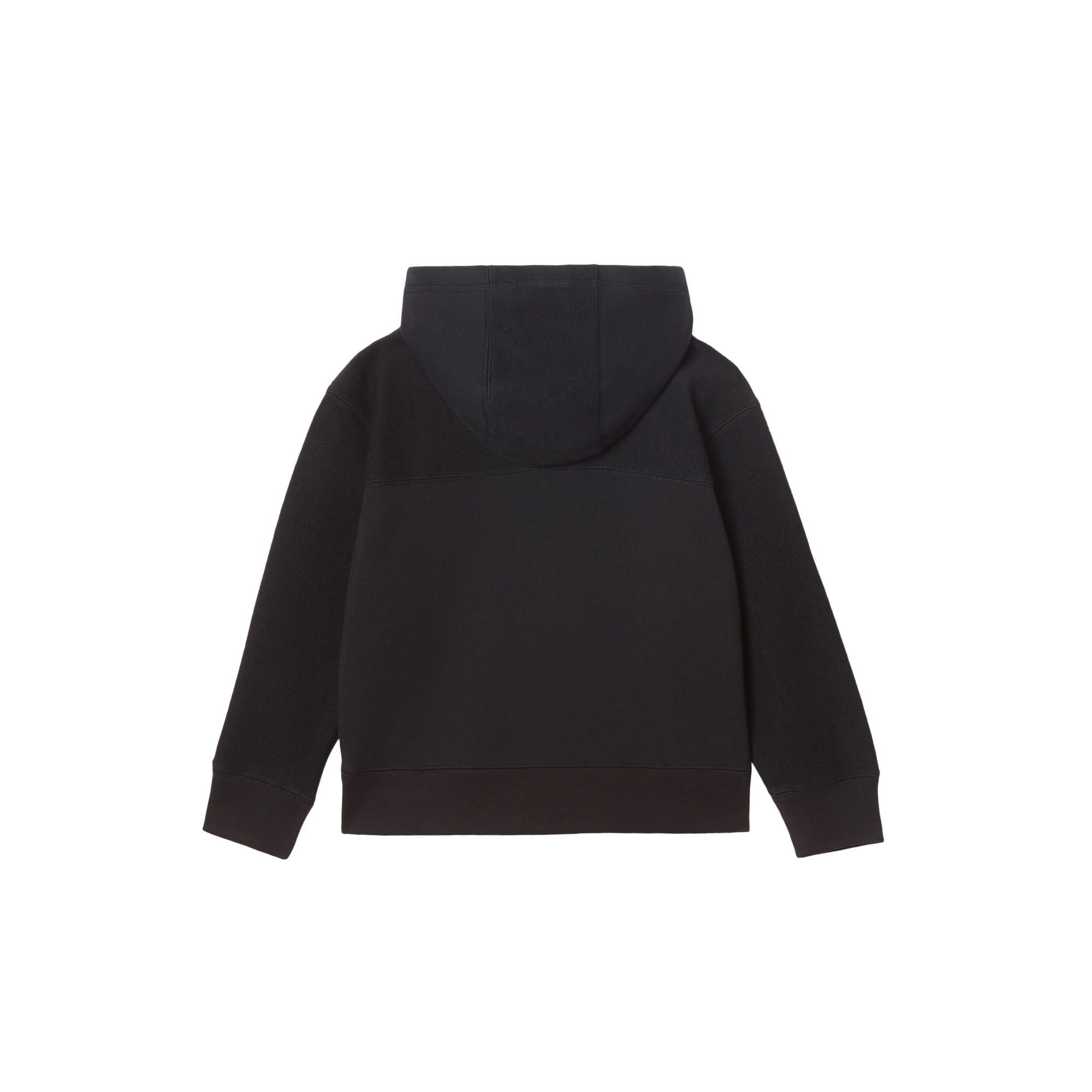 BLACK Haut à capuche en coton à logo