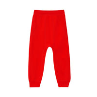 BRIGHT RED Pantalon de survêtement en coton avec logo