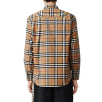 ANTIQUE YEL IP CHK Chemise à col boutonné en coton Vintage check