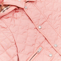 DUSTY PINK Veste matelassée avec capuche amovible