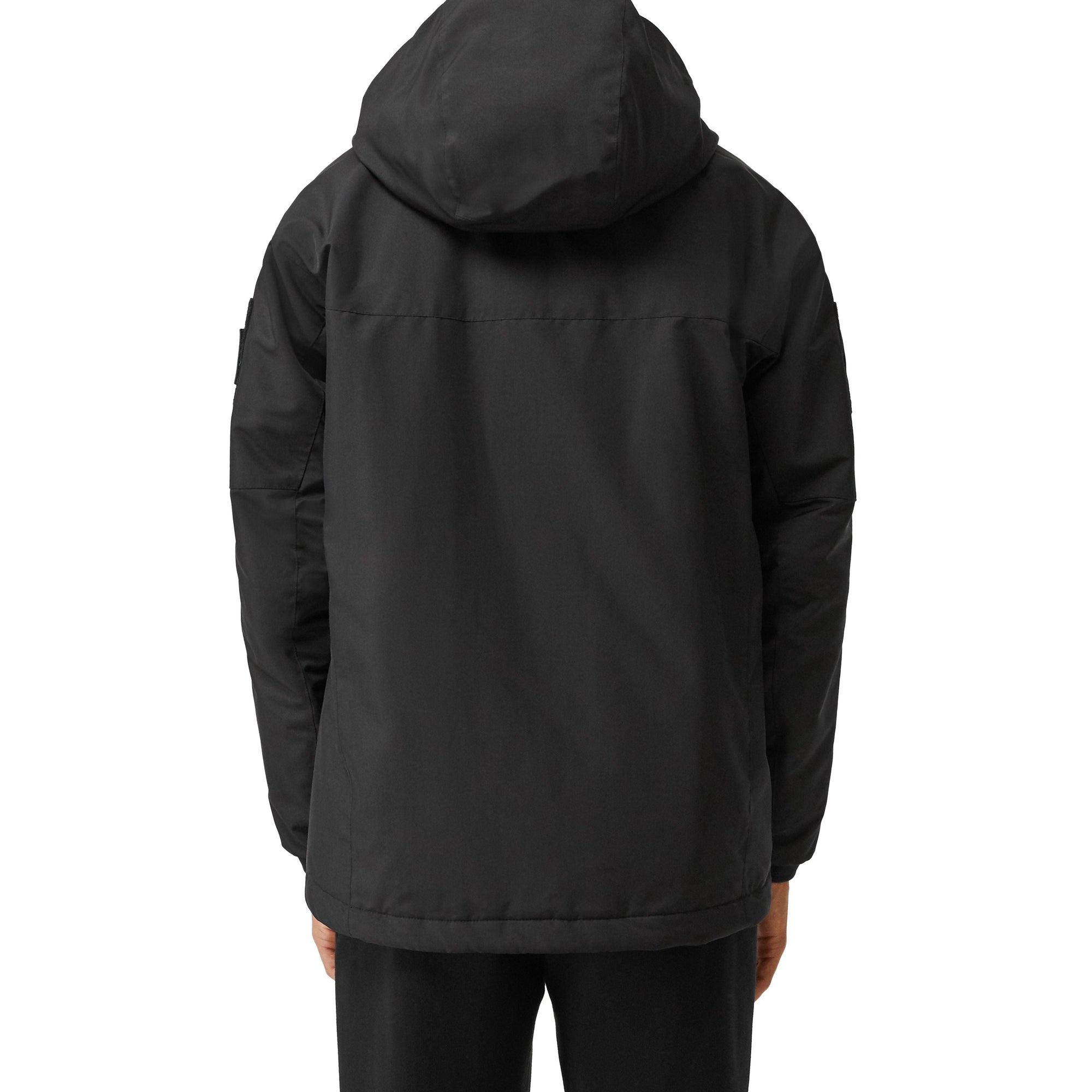 BLACK Veste à capuche en polyester recyclé avec logo