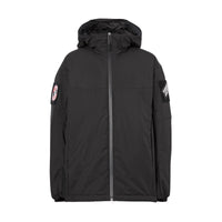 BLACK Veste à capuche en polyester recyclé avec logo