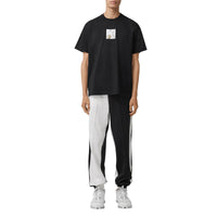 BLACK T-shirt oversize en coton à imprimé daim